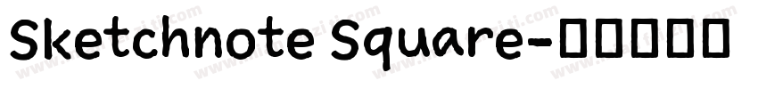 Sketchnote Square字体转换